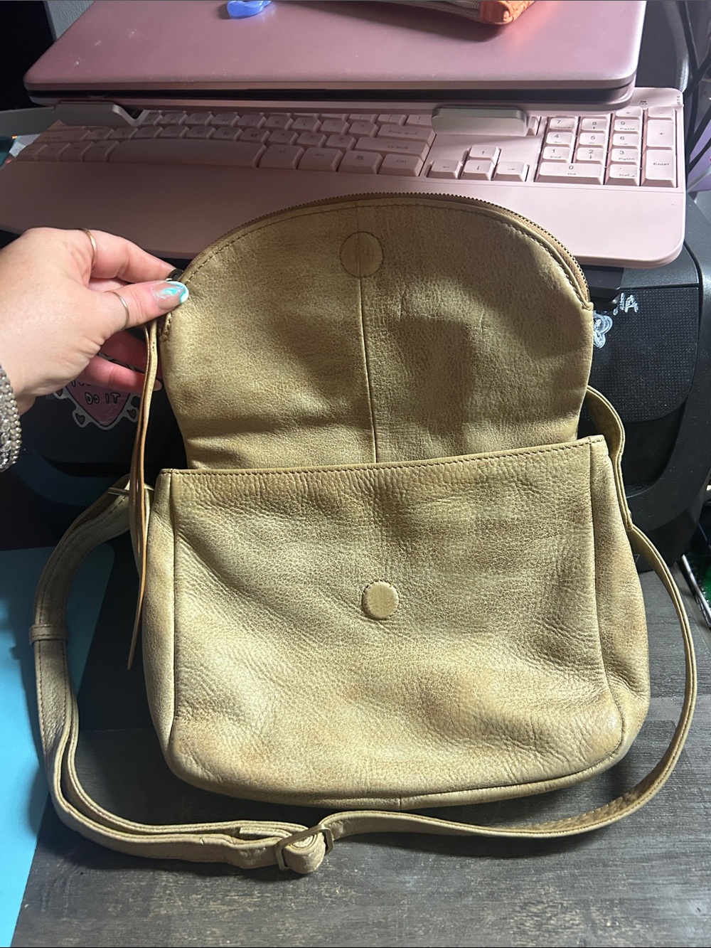 HOBO Fern Leather Crosbody - Picture 2 of 4
